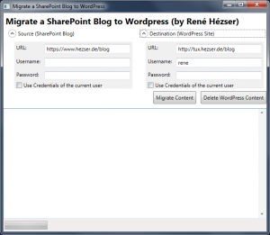 Migrate SharePoint ot WordPress Screenshot