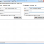 Migrate SharePoint Blog to WordPress