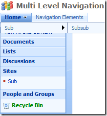 multi level navigation